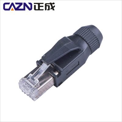 China RJ45 QUICKON assembly lock CAT6a 10 GBP 8pin 1419001 automotive industrial fieldwire RJ45 quick connector for sale