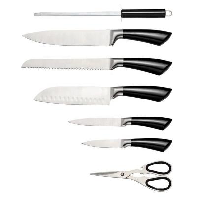 China Sustainable Knife Set Kitchen 8 Piece Stainless Steel Kitchen Knife Set Hollow Handle Combination Knife Set for sale