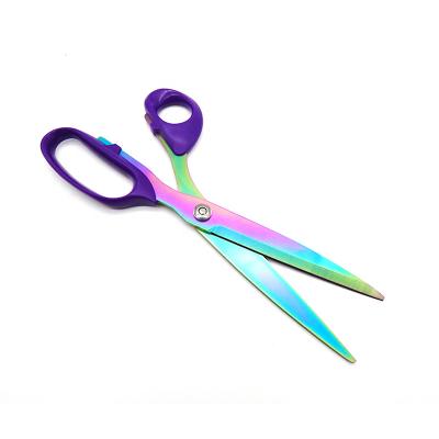 China Scissors Multifunctional Ultra-Sharp Professional Tailor Fabric Scissors Universal Cutting Titanium Coating Sewing Scissors for sale