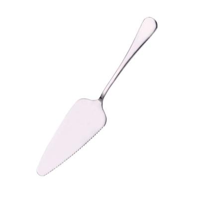 China Workable Stainless Steel Toothed Cake Spatula 10 Inch Cake Slice Pie Server Pizza Dessert Slicer Tart Server for sale