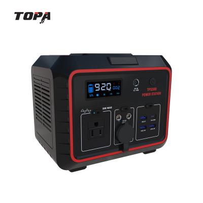 China TOPA 300W Solar Charging Power Station Generator Set Energy Storage Battery Cordless Lithium for sale