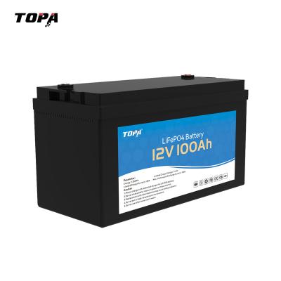 China Hot Sale 12.8V 12V Lifepo4 Energy Storage System TOPA Battery 12.8 Volt 300Ah 100Ah 200Ah 10Kwh Lithium Ion Phosphate Batteries for sale