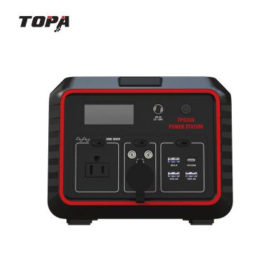 China TOPA Portable Backup Battery 300w 20kw Off Grid Solar System Power Station 296Wh for sale