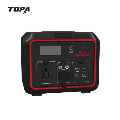 China TOPA 300W China 296Wh Fast Bank Portable Usb 4 Port Universal Charging Power Station for sale