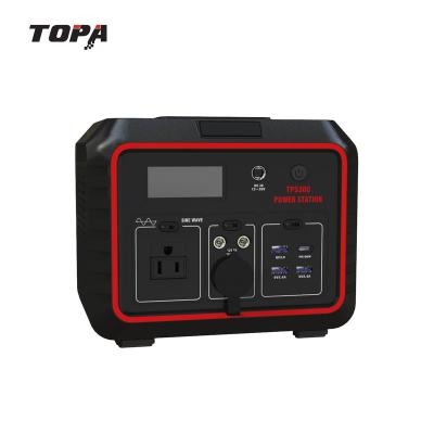 China TOPA Bank Disposable Solar System For Home 300w DC And Usb Output 296Wh Portable Power Station for sale