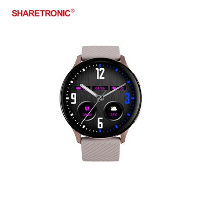 China MP3 Playback Customize UI Logo Made In China Message Reminder Pedometer Fitness Health Tracking 1.43 Round Dial Amoled Smart Watch Bands for sale