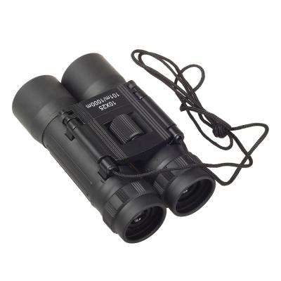 China Alluminum Alloy +Optical Glass+ABS Plastic Easy Focus Small Powerful Binoculars For Bird Watching Travel 10X25 Compact Binoculars For Adults for sale