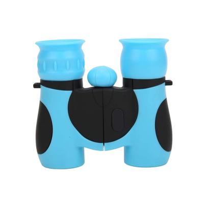 China Aluminum Alloy +Optical Glass+ABS Logo Cheaper Long Range Kids Plastic Custom Binoculars 8X21 For Children Play for sale