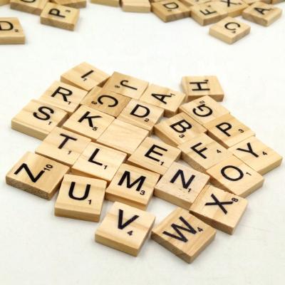 China Eco - Friendly English Words Wooden Letters Hanging Decoration Toys For Children for sale