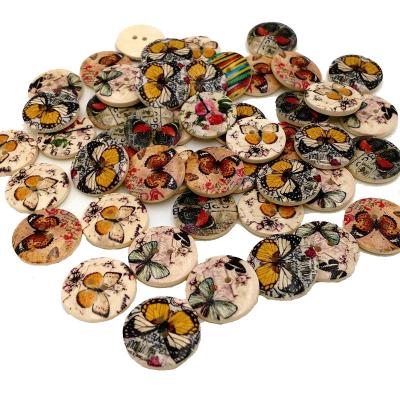 China Global Custom Print Design Clothing Accessories Wooden Button Cute Clothing Accessories for sale