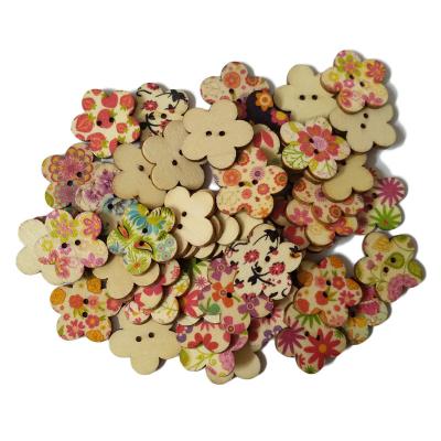 China Sustainable Competitive Decorative Scrapbooking Wooden Print Keys Flowers For Kids Crafts for sale