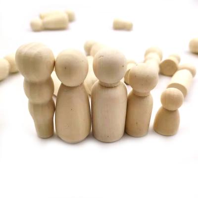 China Europe Wooden Doll 20pcs Peg Doll Bodies Wooden Decorative DIY for Kids Painting, Craft Art Projects for sale