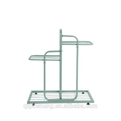 China Easy Assemble Balcony Wrought Iron Flower Stand Metal Plant Stand Indoor Creative Multi-Function Multi-Function Rack for sale