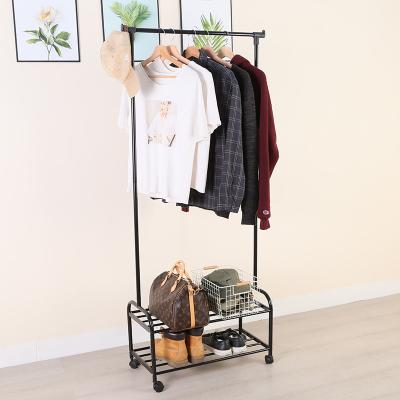 China Heavy Duty Bedroom Coat Rack Coat Hanger Rack Garment Coat Rack On Wheels Hooks for sale