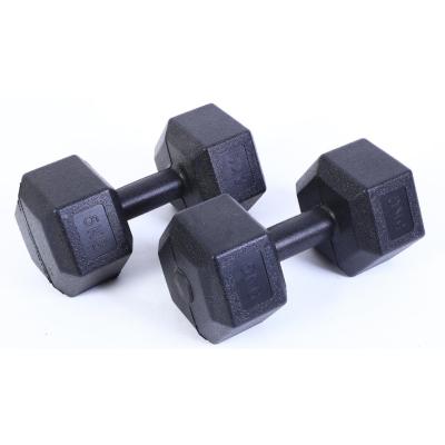 China Durable Exercise Sand Strength Fitness Dumbbell Set Plastic Cement 5kg 7.5kg 10kg Dumbbell for sale