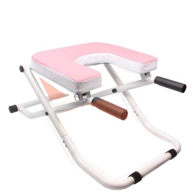 China Tone Your Leg Muscles Yoga Chair Yoga Bench Bodybuilding Home Fitness Equipment Handstand Stool 51X16X87cm for sale