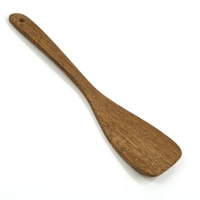 China Sustainable Hot Sale Narrow Flat High Heat Wenge Wood Spatula for sale