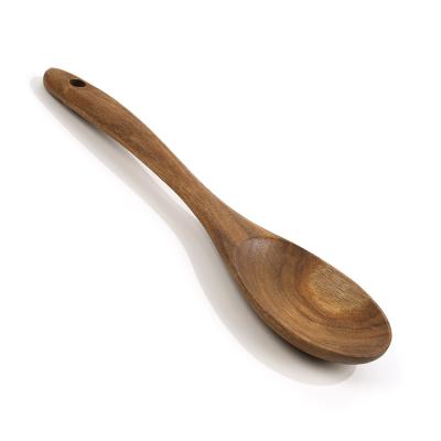 China Viable Skimmer Turner Rice Scoop Spatula Dark Wood Pocket for sale