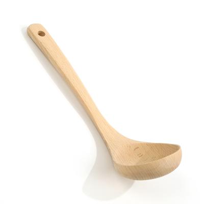 China Viable Big Cook's Non Stick Kitchen Natural Wooden Spoon for sale