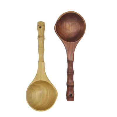 China 2021 New Arrivals Factory Direct Selling Kitchen Restaurant Kitchen Utensils Tools Wooden Soup Spoon for sale