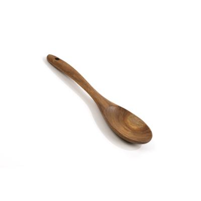 China Wholesale Premium Pure Handcrafted Natural Grain Soup Scoop Wooden Spoon for sale