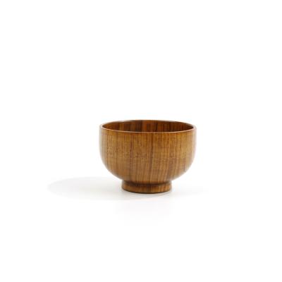 China The new sustainable high-end sustainable restaurant pure handcraft multifunctional biodegradable wooden bowl for sale