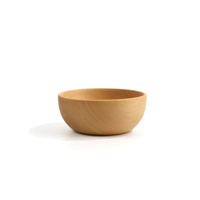 China Wholesale viable cheap high temperature resistance salad pure handcraft wooden bowl for sale