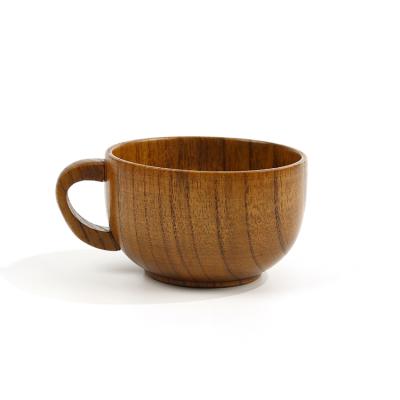 China Viable Handmade Healthy Jujub Coffee Mug Wooden Handle Mug for sale