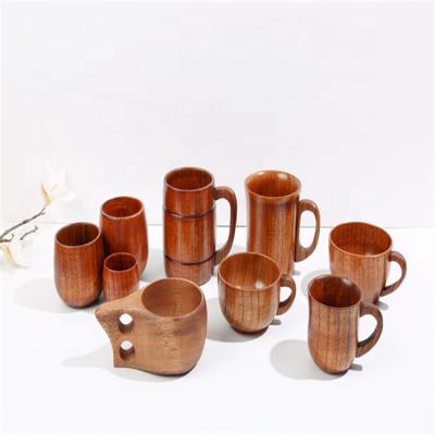 China Hot Viable Custom Direct Natural Tea Cup Wooden Handle Factory Vendor Craft Hotel Home Hotel Eco-Friendly Milk Tea Cup for sale