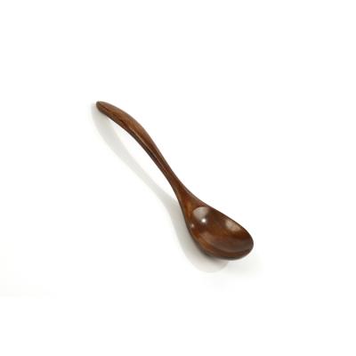 China Hot Sale New Portable Natural High Temperature Resistance Rest Handmade Mini Wooden Grain Spoon for sale