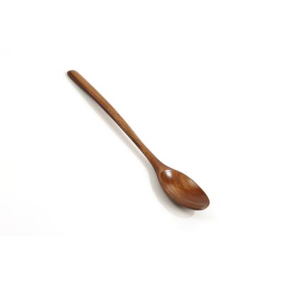 China Sustainable Promotional Travel Pure Handcraft Luxury Sustainable Biodegradable Long Espresso Spoon for sale