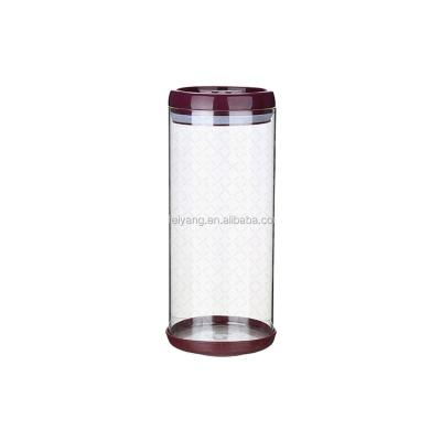 China Sustainable Airtight Glass Tall Glass Storage Container 2.8L Sealed Jars For Grain Noodle Canning for sale