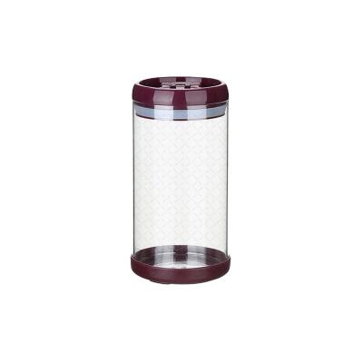 China Freshness Preservation Round Food Grade Storage Jar With Airtight Lids for sale