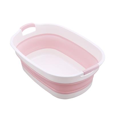 China Easy Install Direct Sell Folding Laundry Storage Infant Basin Plastic Tub Tub for sale