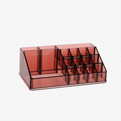 China Viable Desktop Cosmetic Organizer Makeup Brush Organizer Lipstick Holder with 16 Grids for sale