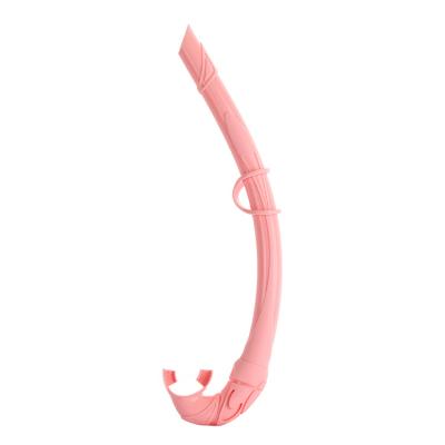 China Factory wholesale high quality color silicone swimming foldable diving snorkels snorkel freediving splash dive snorkel for sale