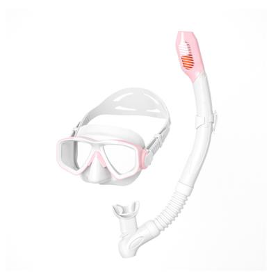 China Best Selling Snorkeling Mask Snorkeling Set Silicone Tempered Glasses Comfortable Strap Dry Full Scuba Scuba Set Swimming Equipment for sale