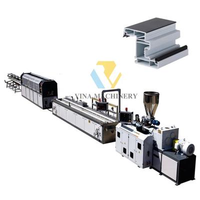 China Wire Plastic Door And Window Frame Soft And Hard Coextrusion Profile Extruder Production Line Making Machine for sale