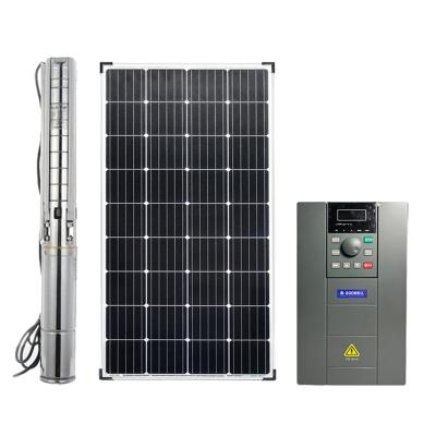 China High Quality Agricultural Farm Irrigation AC DC Pump Surface Water Pool Irrigation Solar Submersible Pump System for sale