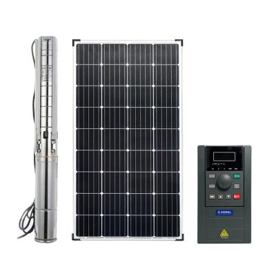 China Agricultural Irrigation Kenya Philippines Best Selling Solar Power Well Powered Deep Complete Solar Water Pump System for sale