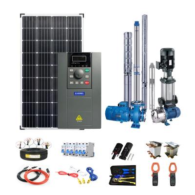 China Agricultural Irrigation Off Grid Agriculture Irrigation AC DC Solar Water Pump Complete System for sale