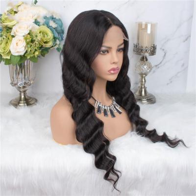 China Loose Wave Loose Wave Wig 4*4 Cheap Scrape 24 Inch Peruvian Hair Front Lace Closure Wigs Wholesalers In Bulk For Seller for sale