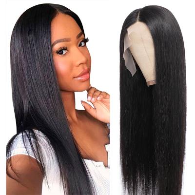 China Water Wave 13X4 Human Hair Lace Front Removal Raw Natural Virgin Hair 30 Inch Human Straight Full Lace Wig 360 Hd Transparent Wig for sale