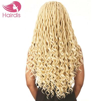 China Hair-DIS 100% Regular Wave Handmade High Temperature Fiber Rolling Twisted Braid Hairs Extensions For Women for sale