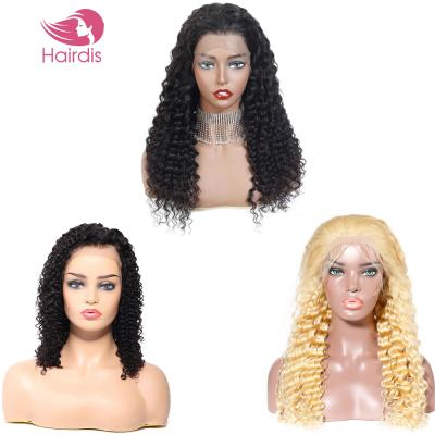 China Low Price Peruvian Deep Wave Wig Pegasus No Shed Red Lace Front Human Hair Wig Mink Virgin 360 Tangle Black 613 Full for sale