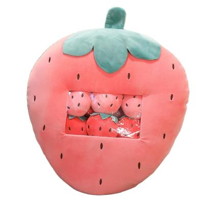 China Popular 8pcs A Bag Banana Toy Kids Birthday Christmas Gift Carrot Strawberry Avocado Fruit Toy Stuffed Snack Pillow Plush For Girl for sale