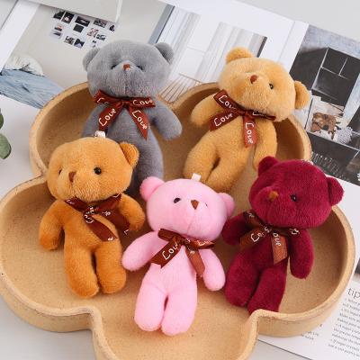 China Mini Teddy Bear Cute Plush Toy Key Chain Pendant Small Plush Teddy Bear Plush Toys for sale