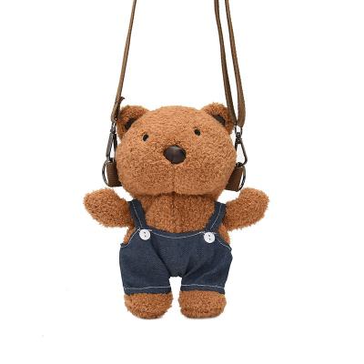 China New Design Cute Stuffed Plush Manufacturer Lovely Baby Teddy Bear Bag Manufacturer OEM Fun Promotional Toys For Baby Stuffed Baby Bear Plush Bag Toys for sale