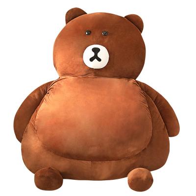 China Cushion and Sofa Toy Sofa Plush Toy For Kids Plush New Brown Cute Animal Doll Bear Couch Plush Child Toy Cartoon Tatami Sofa Bed OEM/ODM for sale