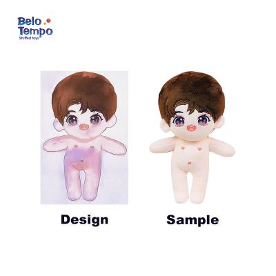 China Designer 10cm Anime Style OEM/ODM Kawaii Pretty Gift Cotton Candy 20cm Kpop Clothes Plush Doll Cute Designer Kpop Doll Customized Style Plushie for sale